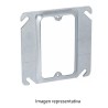 sobretapa cuadrada de 4", realce de 1/4"