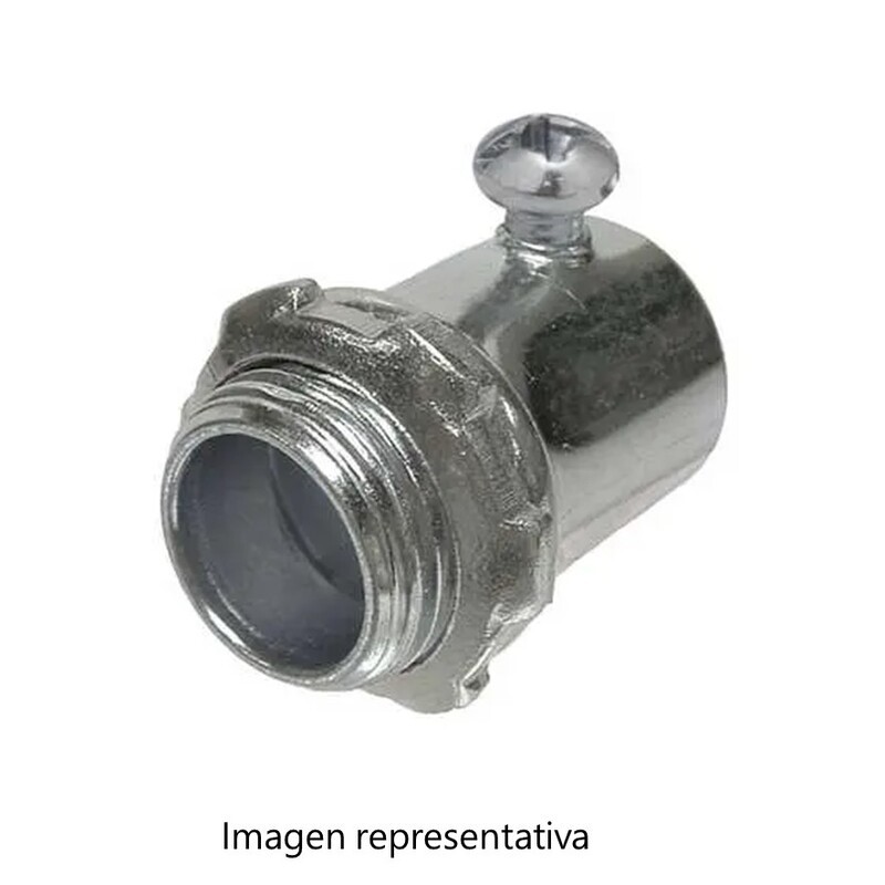 conector atornillable de 3/4", para tuberia pared delgada