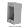 caja condulet rectángular de 3 salidas roscadas de 1/2" color gris