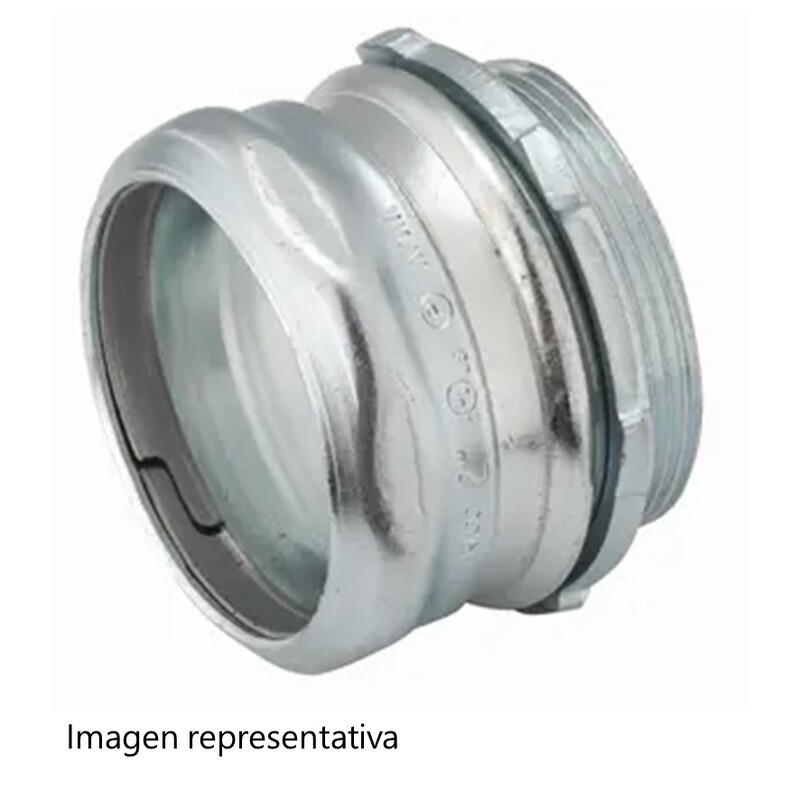 conector de compresion de 2 1/2", para tuberia pared delgada