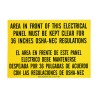 SEÑALIZACION DE SEGURIDAD, PARA TABLERO ELECTRICO OSHA-NEC PAQ. 5